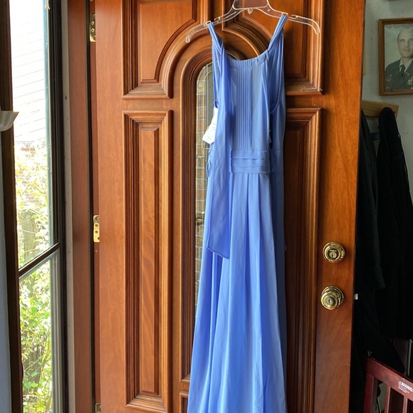 NWT HOBBS of London ALEXIS MAXI $335 DRESS, CORNFLOWER - Picture 7 of 14